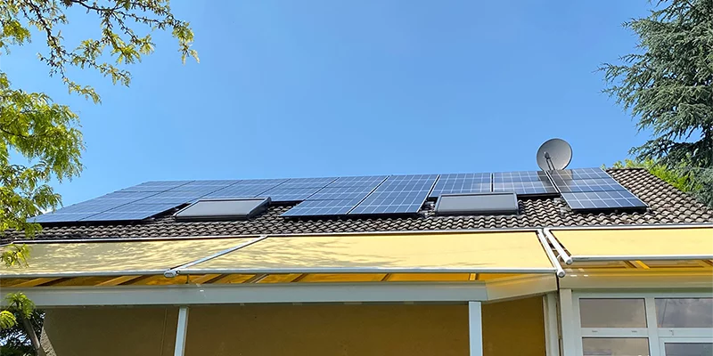 Referenz Eigenheim Solaranlage Schrägdach Neunkirchen-Seelscheid 2023